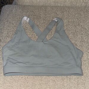 Sage green Crossback Sports Bra - Brand Unspecified